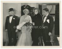 6r393 LET'S DO THINGS 8x10 still '31 c/u of beautiful Thelma Todd & Zasu Pitts between two guys!