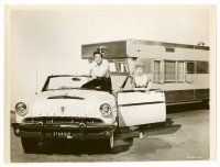 6r399 LONG, LONG TRAILER 7.5x10 still '54 Lucille Ball & Desi Arnaz w/cool Mercury convertible!