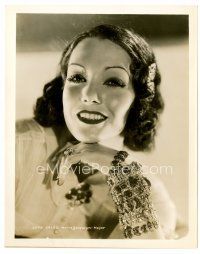 6r412 LUPE VELEZ 8x10 still '33 sexy close up seated portrait wearing cool jewelry!