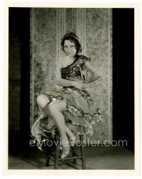 6r426 MARIA ALBA 8x10 still '32 full-length sexy seated portrait from Mack Sennett's Hypnotized!