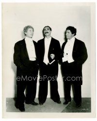 6r485 NIGHT AT THE OPERA candid 8x10 still '35 Groucho, Chico & Harpo Marx on set wearing tuxedos!