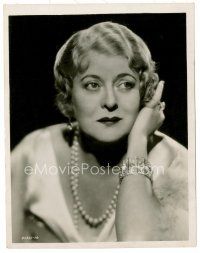 6r437 MARY BOLAND 8x10 key book still '30s great head & shoulders portrait wearing cool jewelry!