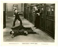 6r453 MODERN TIMES 8x10 still '36 Charlie Chaplin offers to box convict pointing gun at him!