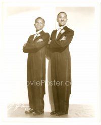 6r483 NICHOLAS BROTHERS 8x10 still '30s the young tap dancing duo full-length in tuxedos!