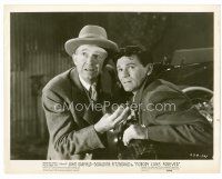 6r488 NOBODY LIVES FOREVER 8x10 still '46 John Garfield in convertible & Walter Brennan surprised!