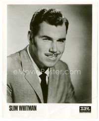6r614 SLIM WHITMAN 8x10 publicity still '60s great head & shoulders portrait of the country singer!