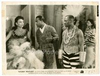 6r637 STORMY WEATHER 7.75x10 still '43 cool image of young Lena Horne & costumed cast!