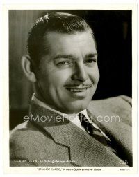 6r642 STRANGE CARGO 8x10 still '40 head & shoulders smiling portrait of Clark Gable in suit & tie!