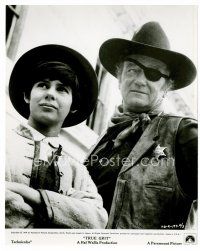 6r686 TRUE GRIT 7.75x9.75 still '69 close up of John Wayne as Rooster Cogburn with Kim Darby!