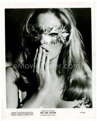 6r702 URSULA ANDRESS 8x10 still '65 sexy super close up in sexy mask from The 10th Victim!