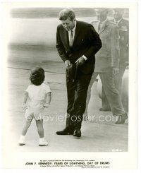 6r737 YEARS OF LIGHTNING DAY OF DRUMS 8x10 still '66 John F. Kennedy greeted by his son John!