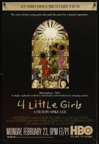 6t197 4 LITTLE GIRLS TV 1sh '98 Spike Lee, Birmingham terrorist bombing!