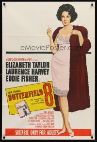 6t119 BUTTERFIELD 8 Aust 1sh R66 callgirl Elizabeth Taylor is most desirable and easiest to find!