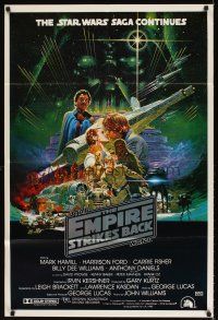 6t122 EMPIRE STRIKES BACK Aust 1sh '80 George Lucas sci-fi classic, different art by Ohrai!