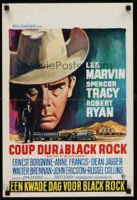 6t362 BAD DAY AT BLACK ROCK Belgian R70s different Wik art of Lee Marvin & Spencer Tracy!