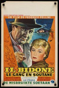 6t375 SWINDLE Belgian '55 Federico Fellini, Il Bidone, Broderick Crawford, Guilietta Masina!