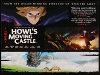 6t293 HOWL'S MOVING CASTLE British quad '05 Hayao Miyazaki, great different anime artwork!