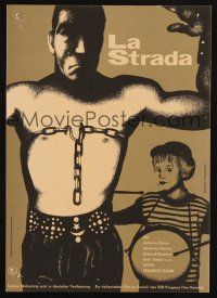 6t260 LA STRADA East German 8x11 '61 Federico Fellini, cool different art by Ebeling Hegewald!