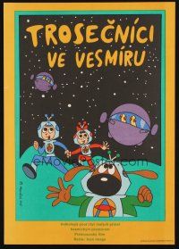 6t436 LITTLE ORBIT THE ASTRODOG & THE SCREECHERS FROM OUTER SPACE Czech 11x16 '75 Hlavacer art!