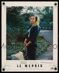 6t328 LE MEPRIS French 9x12 '63 Jean-Luc Godard, cool portrait of pretty Brigitte Bardot!