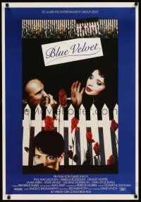 6t276 BLUE VELVET German '86 David Lynch directed, Isabella Rossellini, Dennis Hopper, MacLachlan!