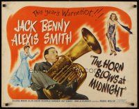 6t164 HORN BLOWS AT MIDNIGHT style B 1/2sh '45 Jack Benny is angel playing trumpet to end the world!