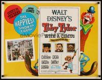 6t172 TOBY TYLER 1/2sh '60 Walt Disney, art of wacky circus clown, Mister Stubbs w/revolver!