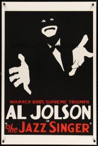 6t454 JAZZ SINGER S2 recreation 1sh 2001 art of Al Jolson in blackface!