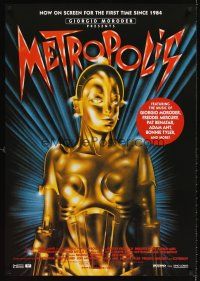 6t223 METROPOLIS 1sh R10 Fritz Lang classic, great art of female robot!