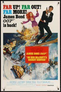 6t226 ON HER MAJESTY'S SECRET SERVICE 1sh R80 George Lazenby's only appearance as James Bond!