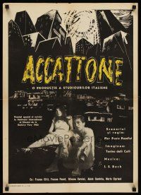 6t252 ACCATTONE Romanian '61 Pier Paolo Pasolini's first, pimp & prostitute neo-realism!