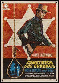 6t262 HANG 'EM HIGH Spanish '68 Clint Eastwood, they hung the wrong man, cool art by Mac!