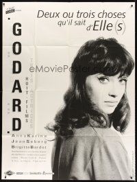6w117 GODARD FESTIVAL French 1p '90s Anna Karena from Two or Three Things I Know About Her!