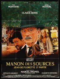 6w120 MANON OF THE SPRING DS French 1p '87 Claude Berri, Yves Montand, Michel Jouin art!