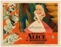 6x185 ALICE IN WONDERLAND LC #7 '51 Disney cartoon classic, best close up of Alice!