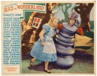 6x026 ALICE IN WONDERLAND LC '33 Charlotte Henry on the run with Red Queen Edna May Oliver!
