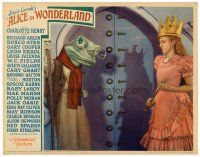 6x027 ALICE IN WONDERLAND LC '33 close up of Charlotte Henry with Sterling Holloway as the Frog!