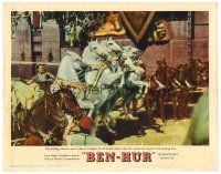 6x213 BEN-HUR LC #8 '60 Charlton Heston at start of the famous chariot race, William Wyler!