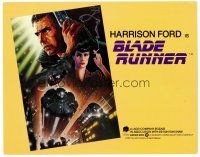 6x042 BLADE RUNNER TC '82 Ridley Scott sci-fi classic, art of Harrison Ford by John Alvin!