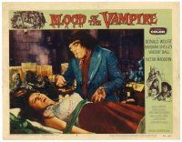 6x227 BLOOD OF THE VAMPIRE LC #6 '58 deformed Victor Maddern leaning over beautiful girl on table!