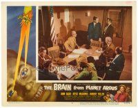 6x234 BRAIN FROM PLANET AROUS LC #3 '57 bunch of worried guys conferring by conference table!