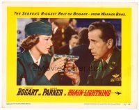 6x255 CHAIN LIGHTNING LC #5 '49 c/u of Humphrey Bogart drinking champagne with Eleanor Parker!