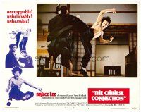 6x259 CHINESE CONNECTION LC #4 '73 Jing Wu Men, kung fu master Bruce Lee kicking in mid-air!