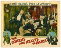 6x266 COHENS AND THE KELLYS IN PARIS LC '28 George Sidney & McDonald in cafe fight by Devil!