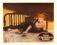 6x283 CROOKED WEB LC '55 full-length super sexy bad girl Mari Blanchard on bed with gun!