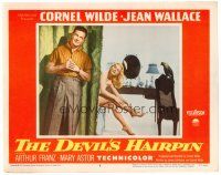 6x304 DEVIL'S HAIRPIN LC #8 '57 Cornel Wilde stands outside naked Jean Wallace's dressing room!