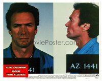 6x328 ESCAPE FROM ALCATRAZ LC #3 '79 best front & side mugshot photos of prisoner Clint Eastwood!