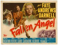 6x064 FALLEN ANGEL TC '45 Otto Preminger, Dana Andrews, Alice Faye, sexy Linda Darnell!
