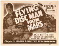 6x068 FLYING DISC MAN FROM MARS chap 3 TC '50 Republic sci-fi serial, Death Rides the Stratosphere!