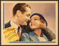 6x362 FUGITIVE LOVERS LC '34 romantic close up of fugitive Robert Montgomery & sexy Madge Evans!